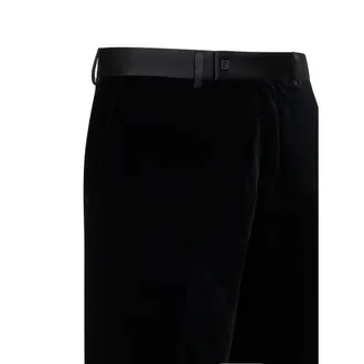 Fendi Satin Waistband Trousers - Black