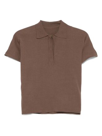 Nine In The Morning Angelina polo top - women - Viscose/Polyester - M - Brown