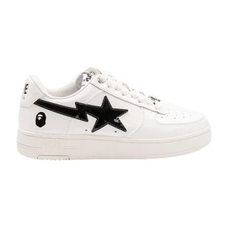 A Bathing Ape Sneakers, male, White, Size: 10 1/2 US Sta 2 Low Top Sneakers