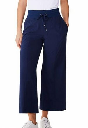 Nic+Zoe Tech Stretch Wide Leg Crop Pant In Ink