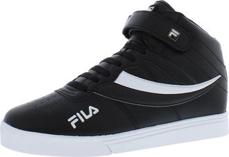 Fila Fila Mens Everyday Sport Athletic Casual High-top Vulc 13 Mid Lace Up Sneaker, White/Black, 10.5 UK