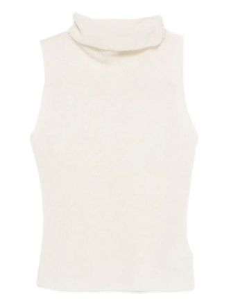 Fedeli Mouwloze top - Beige