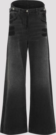 The Attico Black Cotton Jeans