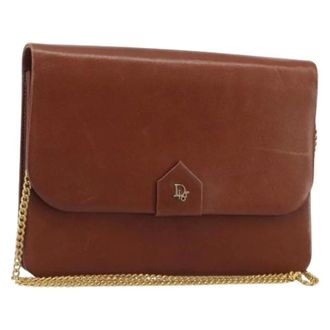 Dior Pre-owned Vintage Shoulder Bag - Dames - Pre-owned - Bruin - Maat: ONE Size Leer