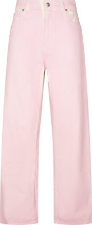 Marni Wide-Leg Leather Trousers with Classic Five-Pocket Styling