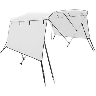 vidaXL Toldo Bimini 3 Arcos Con Paredes Laterales 183x(170-182)x137 Cm Vidaxl