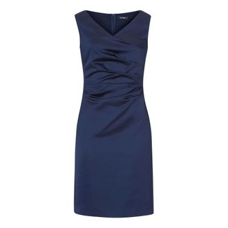 Vera Mont Dames, Jurken, Blauw, Maat: 4XL Satijn