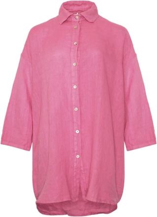 Tiffany & Co. Jenna Oversized Shirt - Dames - Overhemden - Roze - ONE Size - Overhemden
