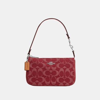 Coach Womens Nolita 19 In Signature Denim - Red - One Size