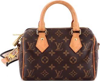 Louis Vuitton Speedy Bandouliere Bag Monogram Canvas 20 crossbodytas - Bruin