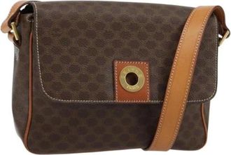 Celine Pre-owned Shoulder Bags, female, Brown, Size: ONE SIZE Pre-owned Canvas Shoulder Bag