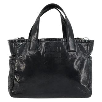 Miu Miu Bolso de hombro de cuero Pre-owned - Pre-owned - Mujer - Negro - ONE SIZE