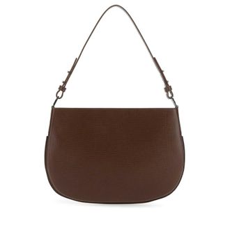 by FAR Brown Leather Issa Shoulder Bag
