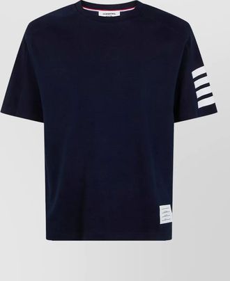 Thom Browne short sleeve t-shirt featuring stripe detail