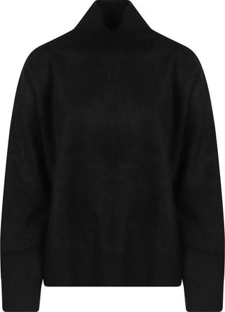 Max Mara Jersey de cuello polo Danza cepillado - Knitwear - Mujer - Negro - XL