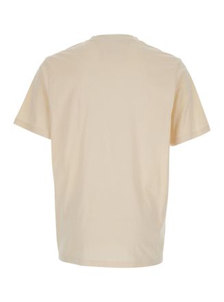 C.P. Company Mens T-Shirt Beige Cotton T-Shirts And Polos
