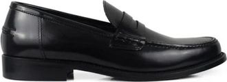 Alberto Leather Loafers - Heren - Loafers - Zwart - 42 EU - Leer - Schoenen