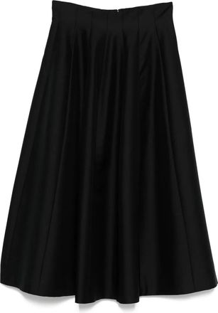 Alberta Ferretti Gonna midi plissé - Nero