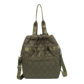 Generic Cymwer Women Nylon Quilted Crossbody Bag Adjustable Strap for Outings Commuting(Green) (Green)