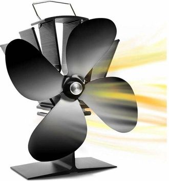 OEM Ventilador Para Estufa De Le&ntilde;a Con 4 Aspas, Alimentado Por Calor, Para Quemador/troncos/chimenea, 40 &deg;c/104 &deg;f, Arranque R&aacute;pido, Circulaci&oacute;n De Aire C