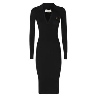 Elisabetta Franchi Dames, Jurken, Zwart, Maat: M