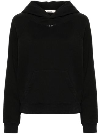 Zadig&Voltaire Georgy wings-appliqué hoodie - Black