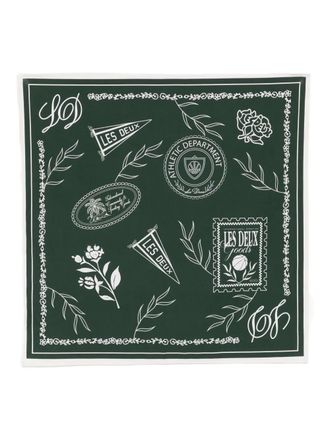 Les Deux Foulard con stampa - Verde
