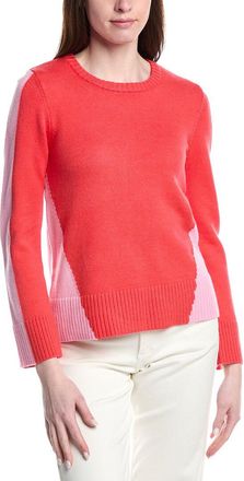 T Tahari Colorblock Jersey Crewneck Top