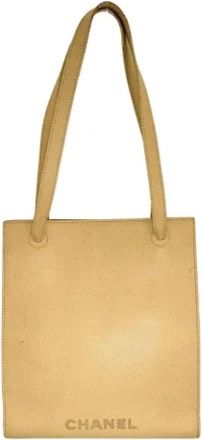 Chanel Tweedehands leren schoudertassen - Dames - Vintage Shopper - Beige - ONE Size - Leer - Vintage