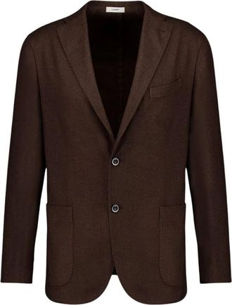 Boglioli Elegante wollen jas in donkerbruin - Heren - Blazers - Bruin - M - Wol - Jassen