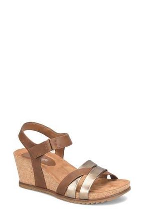 S&ouml;fft Talia Wedge Sandal in Mocha/Bronze at Nordstrom Rack, Size 6.5