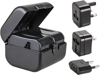 OEM 4 Juegos De Adaptadores De Viaje Convertidores De Voltaje, Adaptador Universal De Enchufe De Viaje Todo En Uno Con Enchufes Para La Ue, Ee. Uu., Reino