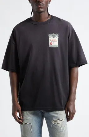 Amiri Hollywood Oversize Graphic T-Shirt in Black at Nordstrom, Size Xxx-Large