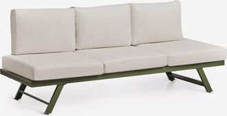 Sklum Sof&aacute; De Jard&iacute;n De 3 Plazas Reclinable En Aluminio Libanc Sklum
