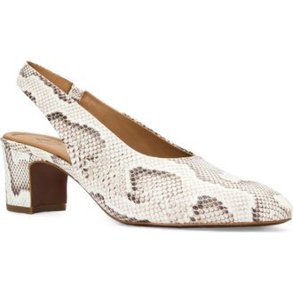 Aquatalia Trevi Slingback Pump in Snake Leather at Nordstrom, Size 10.5