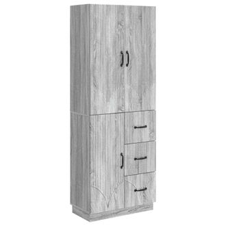vidaXL Juego De Armarios 2 Uds. Sonoma Gris Madera De Ingenier&iacute;a Vidaxl