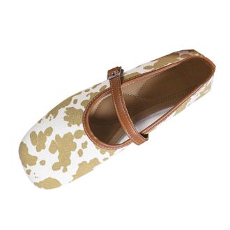 Generic Womens Mary Jane Shoes Wide Fit Lightweight Pumps Shoes Fashionable Versatile Foldable Breathable Comfy Casual Ballet Flats Work Shopping Green