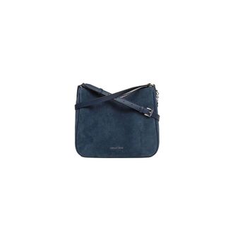 Michael Kors Tassen, Dames, Blauw, ONE Size, Leer, Nayla Medium Messenger Bag