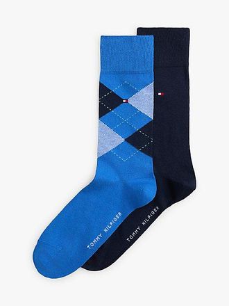 Tommy Hilfiger 2-Pack Check Flag Embroidery Socks