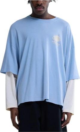New Amsterdam Surf Association Corporate Logo Longsleeve - Heren - Longsleeves - Blauw - S - Katoen - Tops
