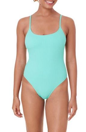 Andie Swim The Amalfi One-Piece Swimsuit in Opal at Nordstrom Rack, Size Large