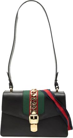 Gucci Pre-owned Gucci Small Leather Sylvie Web Satchel 421882 486628