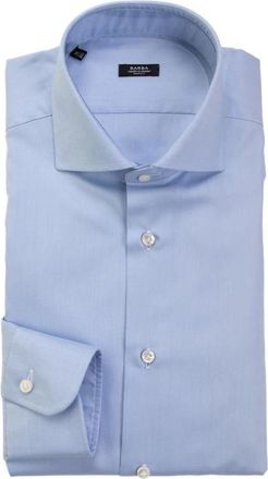 Barba Overhemd - Heren - Zakelijke Overhemden - Blauw - 3XL - Leer - Overhemden