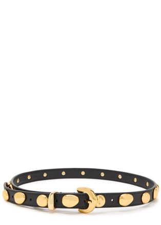 Amanu Studio The Vaal Studded Leather Belt - Black - L