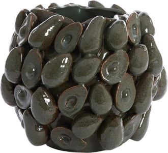 Light & Living Light&living - Vaso De Cer&aacute;mica Avocado Marr&oacute;n+verde