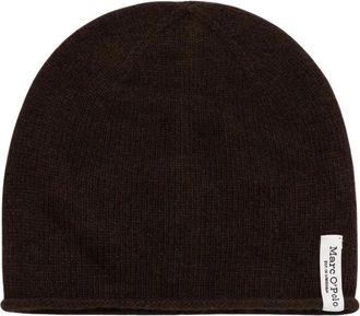 Marc O'Polo Komplet - Dames - Hoeden - Bruin - ONE Size - Wol - Accessoires