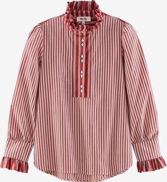 Balzac Paris Gestreifte Langarmbluse Source