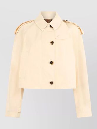 Burberry cropped cotton jacket