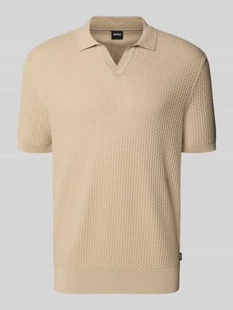 HUGO BOSS Regular Fit Poloshirt aus reiner Baumwolle Modell NATALO in Beige, Gr&ouml;&szlig;e XXXL