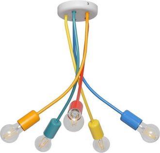 Netlighting Harvard Multi Arm Semi Flush Ceiling Light MultiColoured 40cm